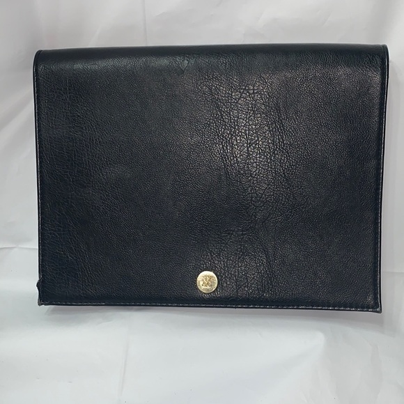 New York & Company Handbags - New York & Co Black Faux Pebbled Large Leather Clutch